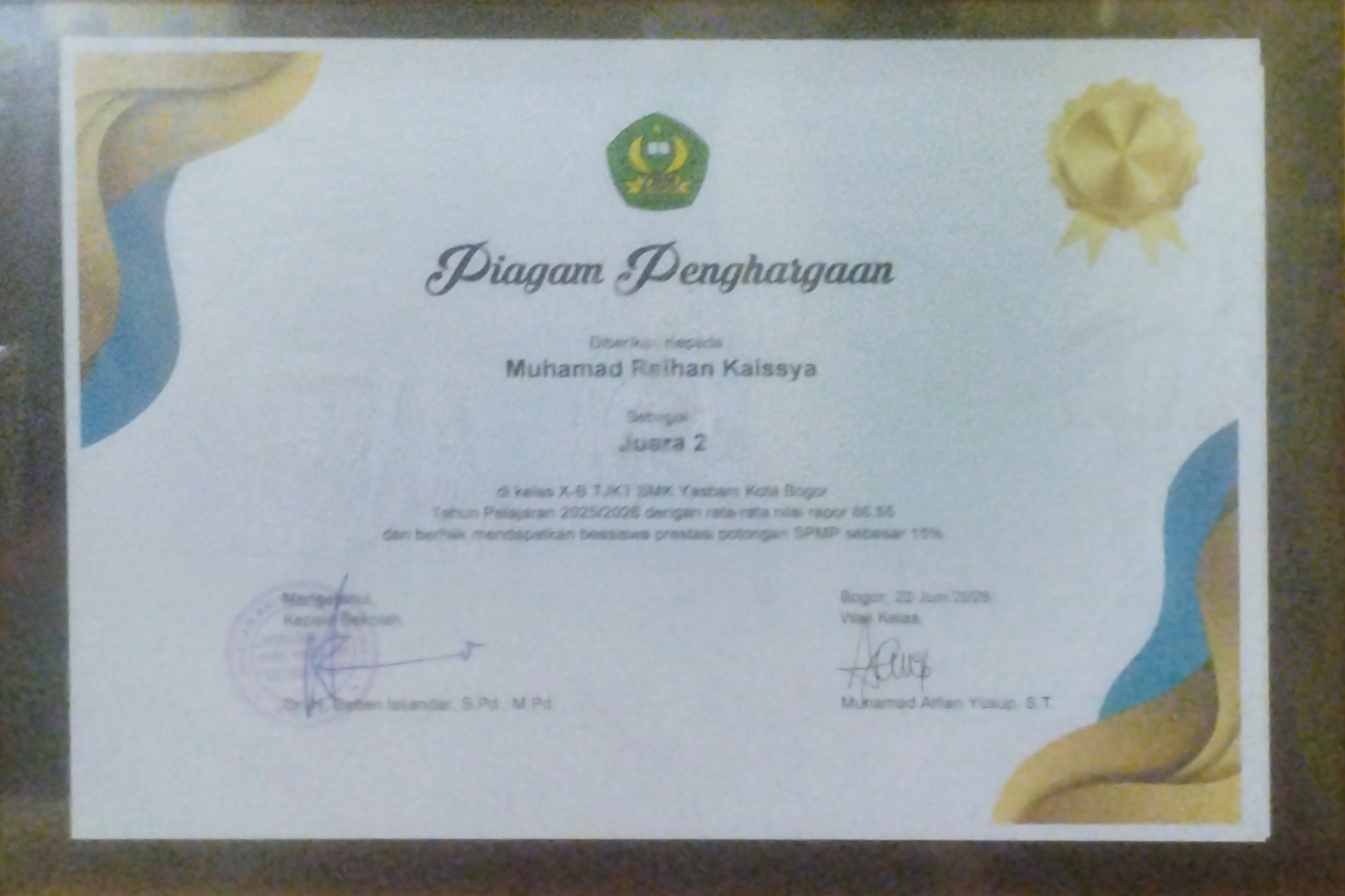 Juara 3 Kelas 10B - SMK Yasbam